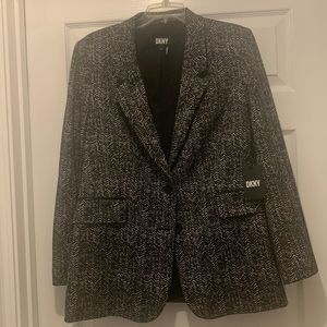 DKNY black and white jacket.  NWT